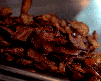 Hopdoddy plate full of crispy bacon