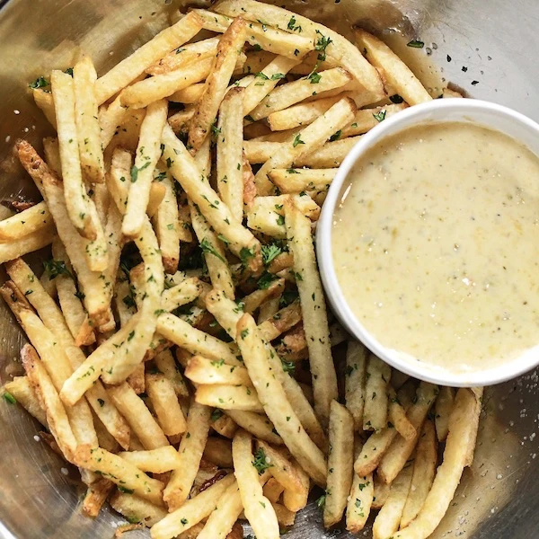 French fries with queso.